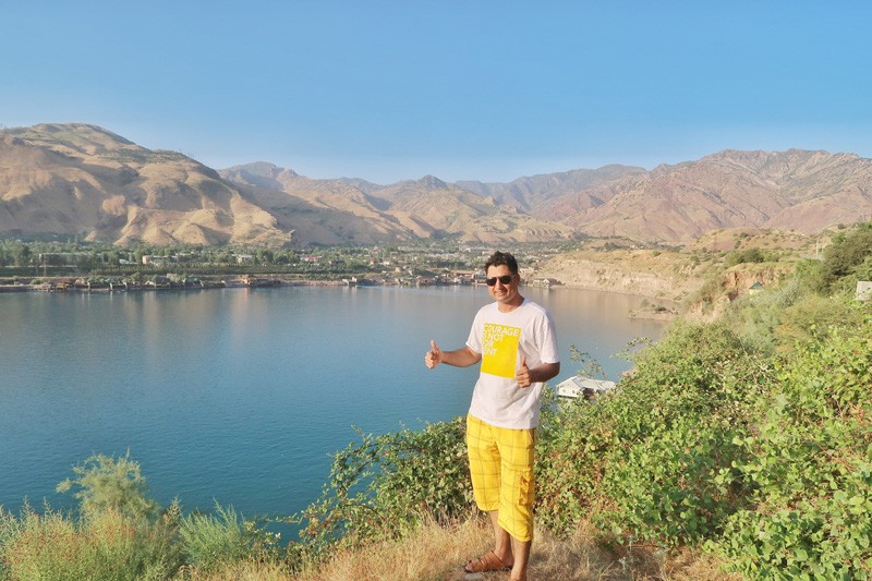 Norak lake in Tajikistan