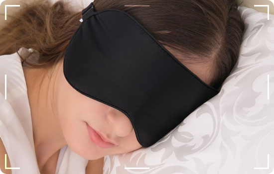 masque de sommeil de voyage